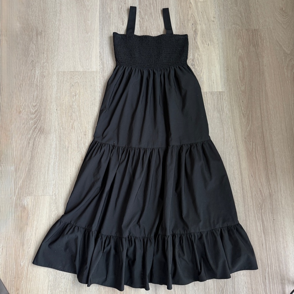 Zara Elegant Black Maxi Dress